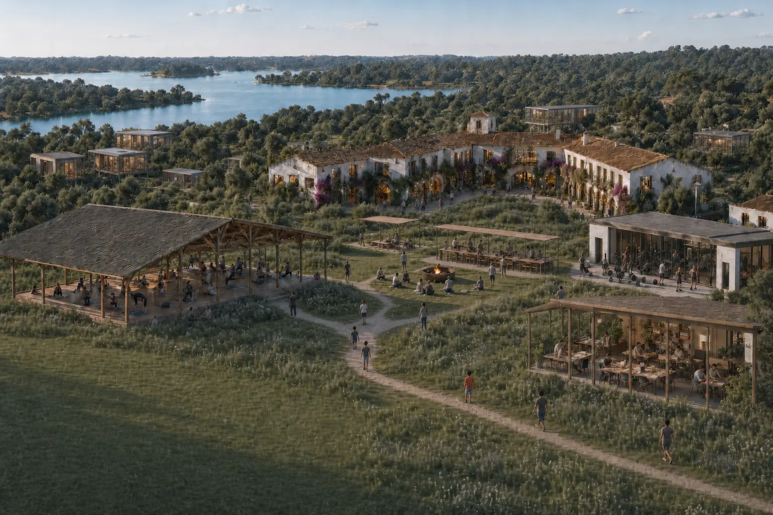 Renovated quinta campus by a lake in Portugal